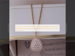 الصين مصنع مجوهرات ذهبية فاخرة SerpeReal الذهب الثعبان بوهيمي قلادة طويلة عزر كبير مع دبوس بروش تمهيد الماس