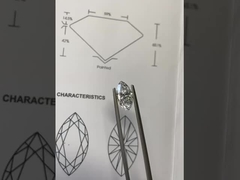 الماس الماركيز المزروع في المختبر VVS-VS D-F اللون معتمد من قبل IGI