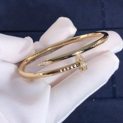 18K الذهب سيارة الطبقة Juste Un Clou سوار دعم طلب عينة OEM