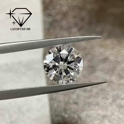 ألماس LuxuryShine 100% حقيقي D-F لون VVS2 أبيض دائري الشكل ممتاز القطع ألماس مزروع في المختبر مع شهادة IGI