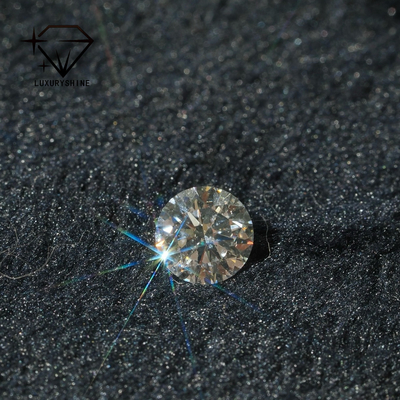 الماس المصنّع من نوع LuxuryShine VS1 1ct 2ct 3ct 4ct 5ct قطعة مستديرة بيضاء قطعة ممتازة معتمدة من IGI