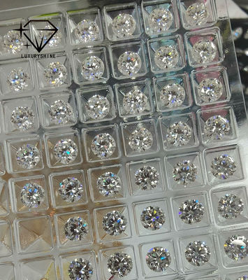 جودة الماس المصنّع من نوع LuxuryShine VS1 1ct 2ct 3ct 4ct 5ct قطعة مستديرة بيضاء قطعة ممتازة معتمدة من IGI مصنع