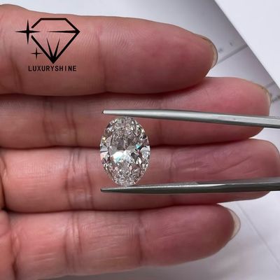 جودة الماس المزروع في المختبر VVS D-F اللون الأبيض البيضاوية القطع الممتاز 0.1-10CT مع شهادة IGI 3EX قطع الحجارة مصنع
