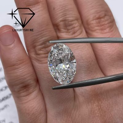 جودة الماس المزروع في المختبر VVS D-F اللون الأبيض البيضاوية القطع الممتاز 0.1-10CT مع شهادة IGI 3EX قطع الحجارة مصنع