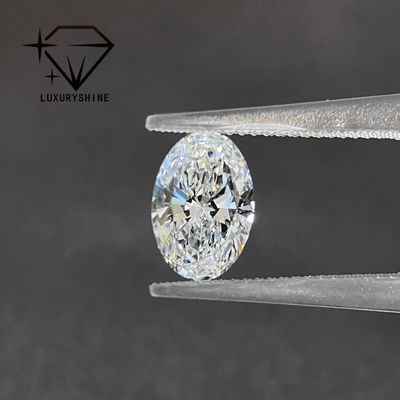 جودة الماس المزروع في المختبر VVS D-F اللون الأبيض البيضاوية القطع الممتاز 0.1-10CT مع شهادة IGI 3EX قطع الحجارة مصنع