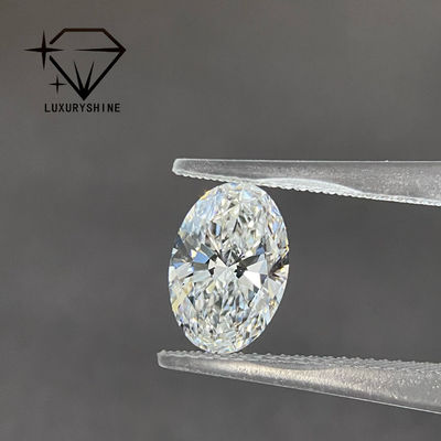 جودة الماس المزروع في المختبر VVS D-F اللون الأبيض البيضاوية القطع الممتاز 0.1-10CT مع شهادة IGI 3EX قطع الحجارة مصنع