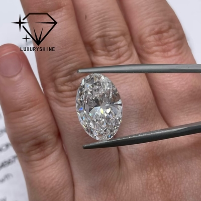 LuxuryShine 0.1-10CT VVS2 ماسة مُصنّعة في المختبر بلون D-F بيضاء بيضاوية بقصّة ممتازة مع شهادة IGI بقصّة 3EX من LuxuryShine