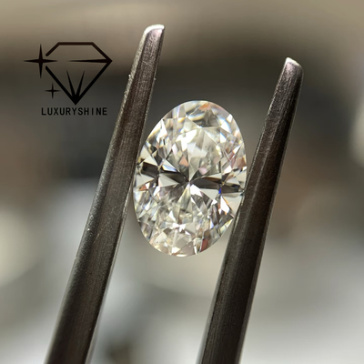 LuxuryShine 0.1-10CT VS2 الماس المزروع في المختبر D-F اللون الأبيض البيضاوية القطع الممتاز مع شهادة IGI 3EX قطع الأحجار بالجملة