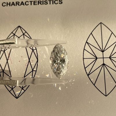 جودة LuxuryShine VVS2 Marquise Shape 0.3-15ct ماسة مُصنّعة في المختبر بلون D-F وقطع 3EX مع شهادة IGI ماس حقيقي مصنع