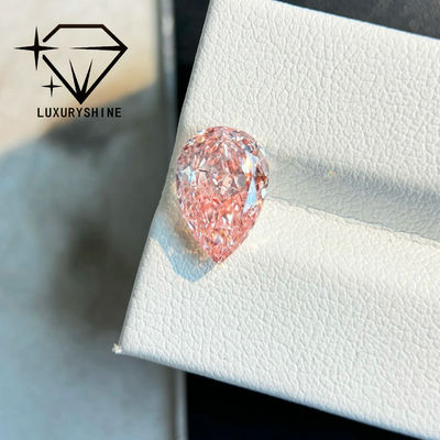 جودة LuxuryShine 1-15CT Fancy pink Pear cut Lab Grown Diamond VVS-VS أحجار ألماس سائبة و مجوهرات الزفاف و مجوهرات مخصصة مصنع