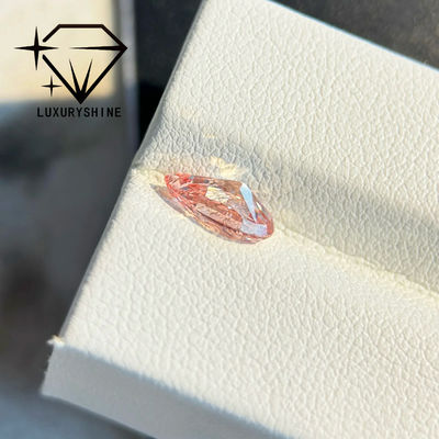 جودة LuxuryShine 1-15CT Fancy pink Pear cut Lab Grown Diamond VVS-VS أحجار ألماس سائبة و مجوهرات الزفاف و مجوهرات مخصصة مصنع