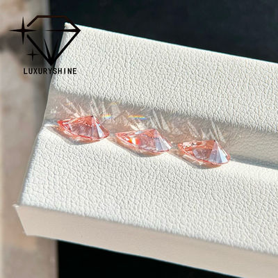 جودة LuxuryShine 1-15CT Fancy pink Pear cut Lab Grown Diamond VVS-VS أحجار ألماس سائبة و مجوهرات الزفاف و مجوهرات مخصصة مصنع