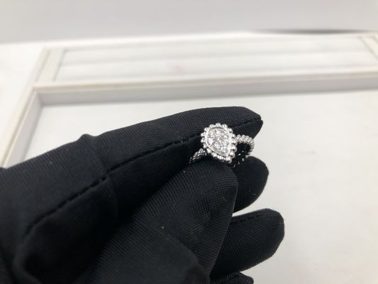 جودة مجوهرات ذهبية فاخرة مجوهرات ألماس خاتم ذهب عيار 18 جميل مع ذهب أصفر / أبيض مصنع