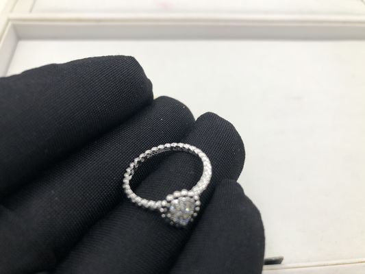 جودة مجوهرات ذهبية فاخرة مجوهرات ألماس خاتم ذهب عيار 18 جميل مع ذهب أصفر / أبيض مصنع