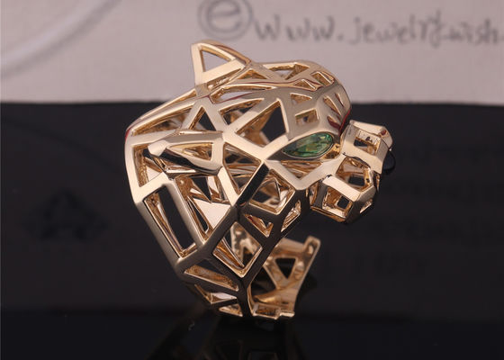 جودة خاتم PanthèRe De Cartier من الذهب الأصفر عقيق التسافوريت العقيق مصنع